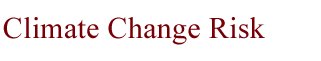 Climate Change risk management