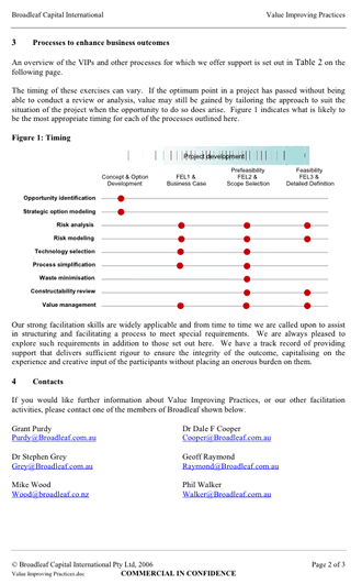 value improving practices