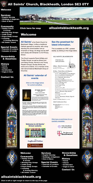 Click for the All Saints' Blackheath website