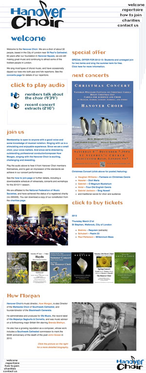 Click for the Hanover Choir website