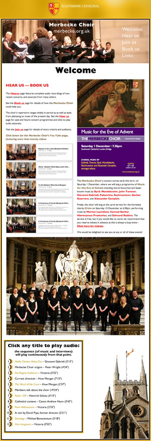 Click for the Merbecke Choir website