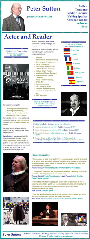 Click for Peter Sutton's website