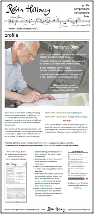 Click for Robin Holloway's website