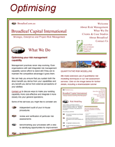 optimising risk management
